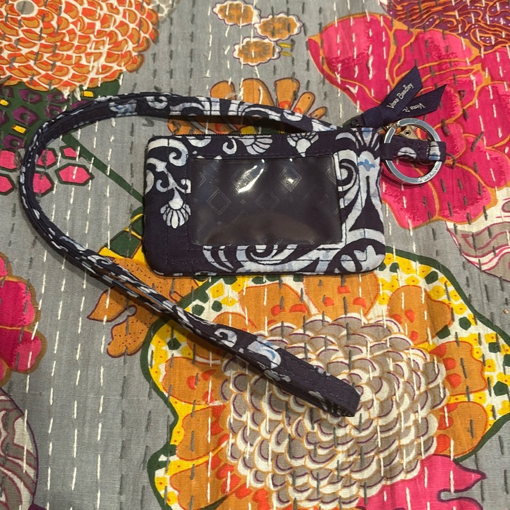 Vera Bradley Zip ID and Lanyard